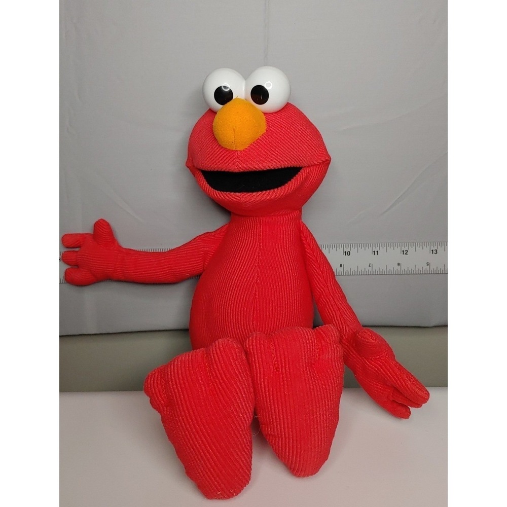VTG Elmo 2005 Doll plush 13.5' Sesame Street Mattel Fisher-Price Clean